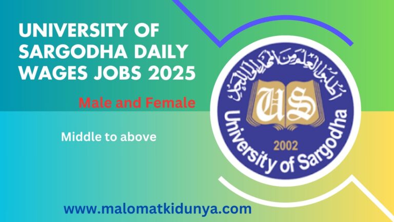 University of Sargodha Jobs