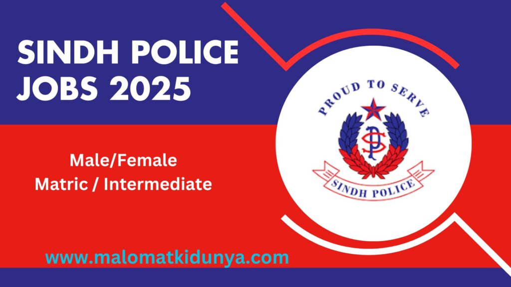 Sindh Police Jobs 2025