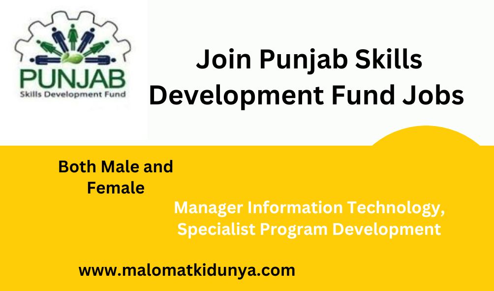 Punjab Skills Development Fund Jobs