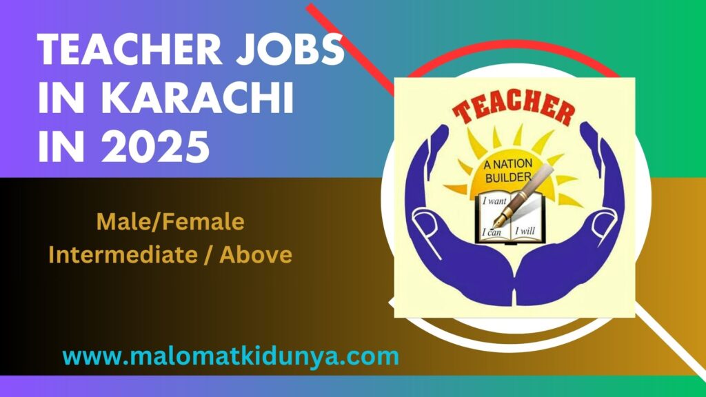 teacher jobs in Karachi in 2025